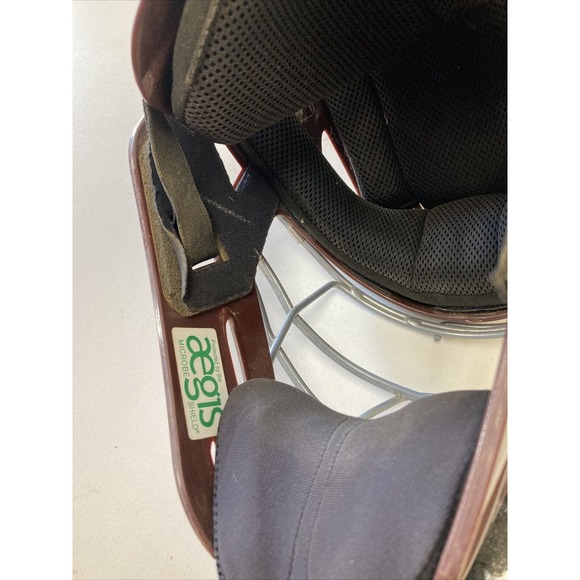 ALL-STAR MVP2500 I BAR VISION MAROON ADULT CATCHER'S MASK HELMET 7-7 3/4" - Picture 11 of 12